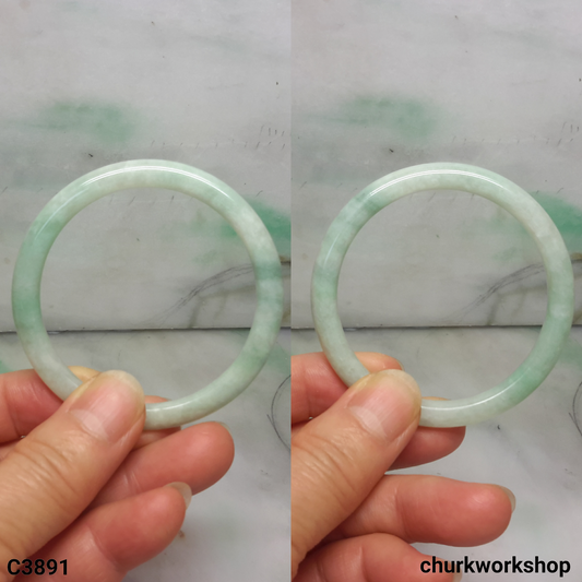 Small light green jade bangle