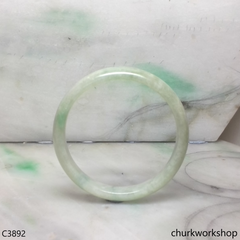 Light green jade bangle