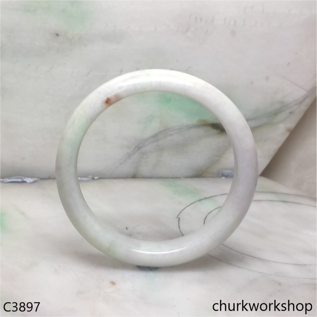 Light green mix lavender jade bangle