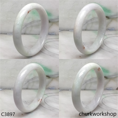 Light green mix lavender jade bangle