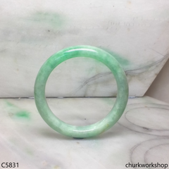 Light apple green jade bangle