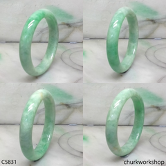 Light apple green jade bangle