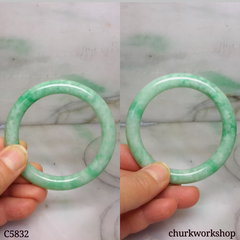 Light apple green jade bangle