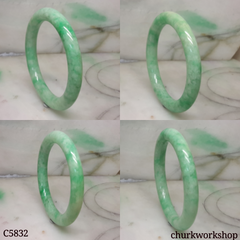 Light apple green jade bangle