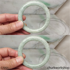 Light green jade bangle