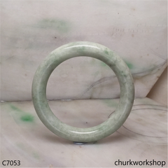 Light green jade bangle