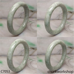 Light green jade bangle