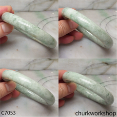 Light green jade bangle