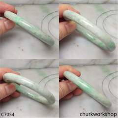 Light green jade bangle