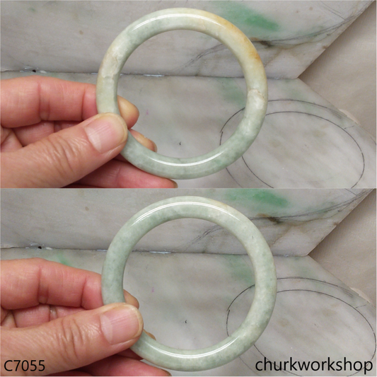 Light green jade bangle