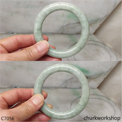 Light green jade bangle