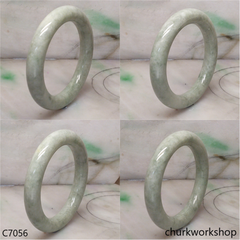 Light green jade bangle