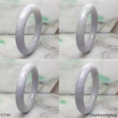 Extra thick lavender jade bangle