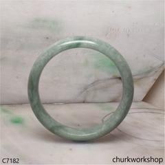 Large bluish green jade bangle