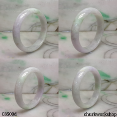 Light green mix lavender jade bangle