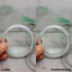 Light green mix lavender jade bangle