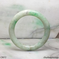 Pea green jade bangle