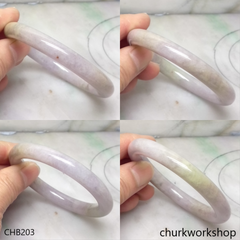 Lavender jade bangle
