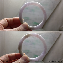 Lavender jade bangle