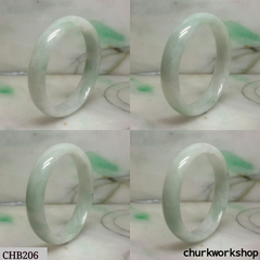 Pale green jade bangle