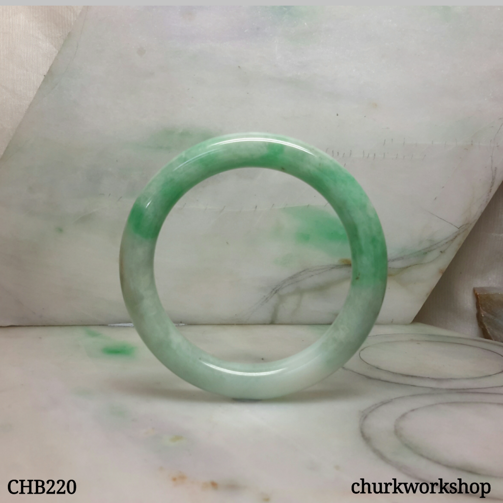 Apple green jade bangle