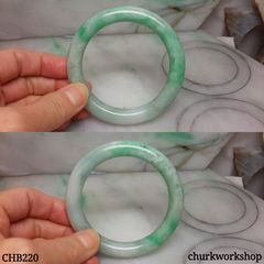 Apple green jade bangle