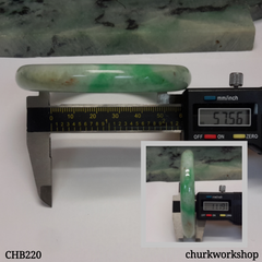 Apple green jade bangle