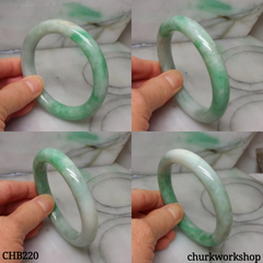 Apple green jade bangle