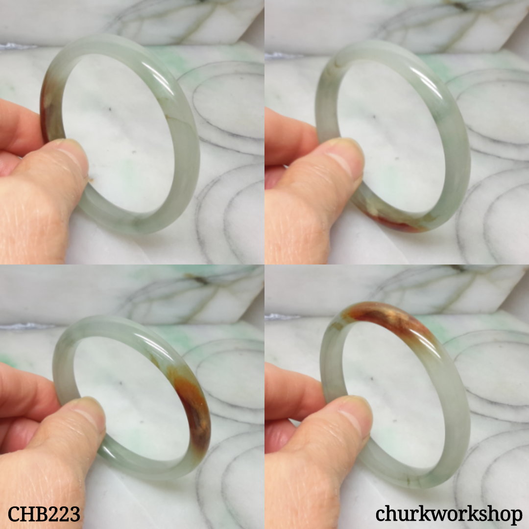 Small light green jade bangle