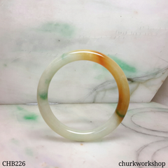 Small multi-color jade bangle