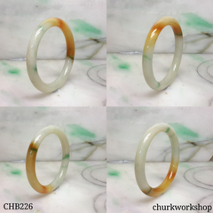 Small multi-color jade bangle