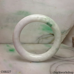 Pale lavender jade bangle