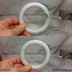 Pale lavender jade bangle