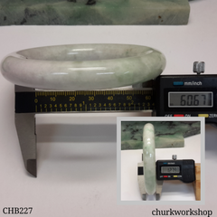 Pale lavender jade bangle
