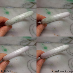 Pale lavender jade bangle