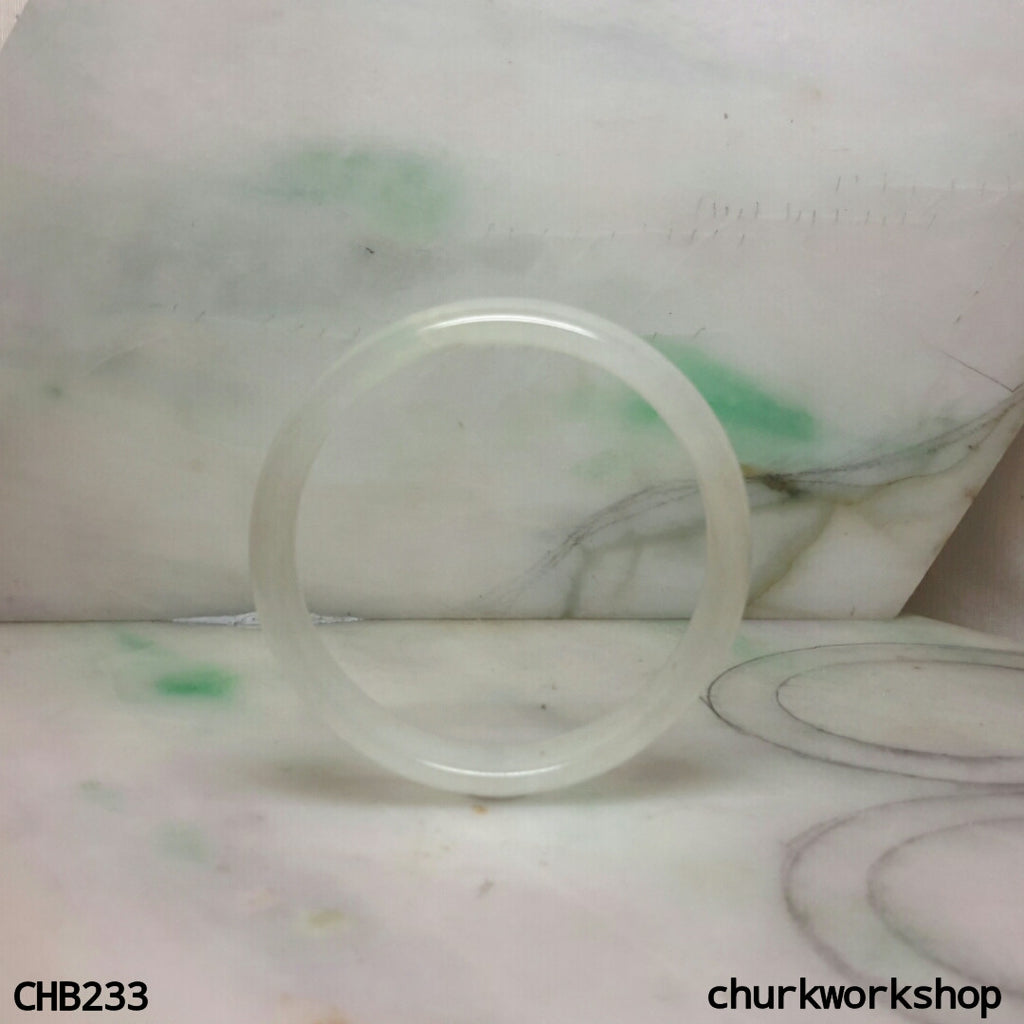 Small icy jade bangle