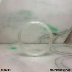 Small icy jade bangle