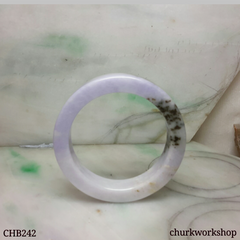 Lavender jade square bangle