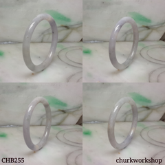 Lavender jade small bangle