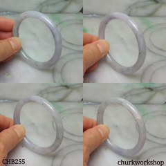 Lavender jade small bangle