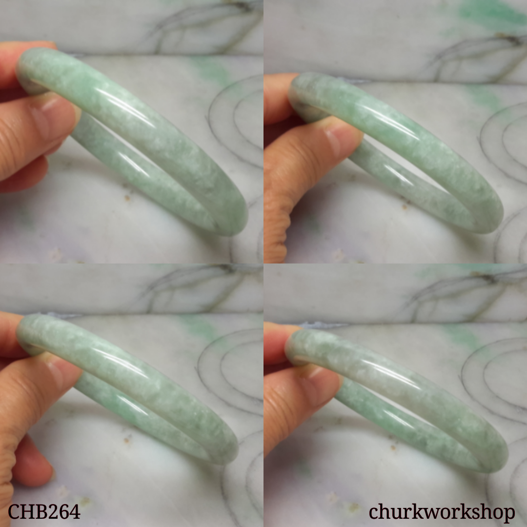 Large green jade bangle