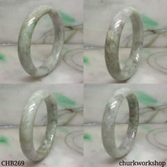 Grayish lavender jade bangle