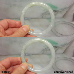 Light green jade bangle