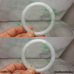 Pale lavender jade bangle