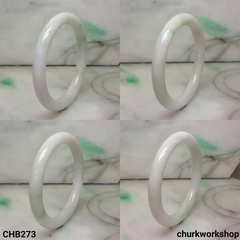 Pale lavender jade bangle