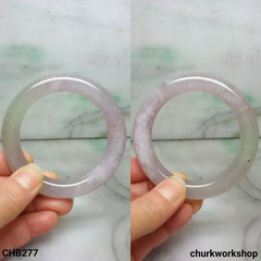 Reserved for MagicalFlowerPot Lavender rounded jade bangle