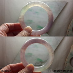Reserved for MagicalFlowerPot Lavender rounded jade bangle