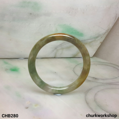 Multi-color small jade bangle