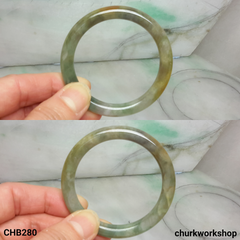 Multi-color small jade bangle