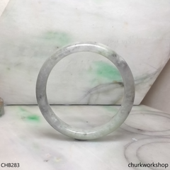 Large grayish lavender jade bangle